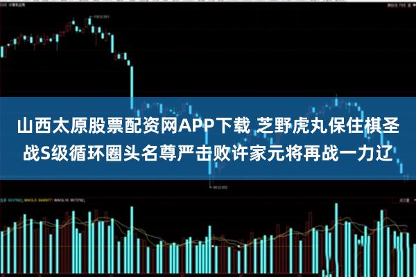 山西太原股票配资网APP下载 芝野虎丸保住棋圣战S级循环圈头名尊严击败许家元将再战一力辽